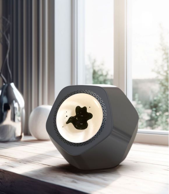 ENCEINTE BLUETOOTH FUTURISTE AVEC FERROFLUIDE