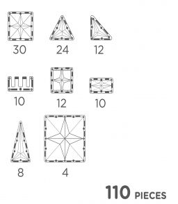 KIT DE CONSTRUCTION CLEVERCLIXX - 110 PIECES