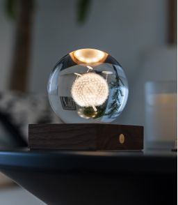 VEILLEUSE GLOBE DE CRISTAL PISSENLIT