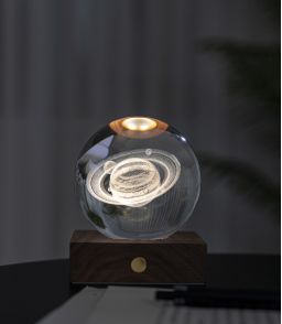 LAMPE GLOBE CRISTAL SATURNE