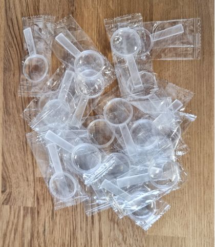 LOT DE 50 MINI LOUPES EN PLASTIQUE Ø25 MM