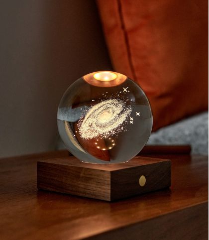 VEILLEUSE GLOBE DE CRISTAL GALAXIE