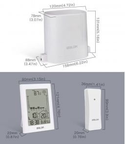 PLUVIOMETRE ET THERMOMETRE SANS FIL