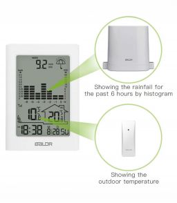 PLUVIOMETRE ET THERMOMETRE SANS FIL