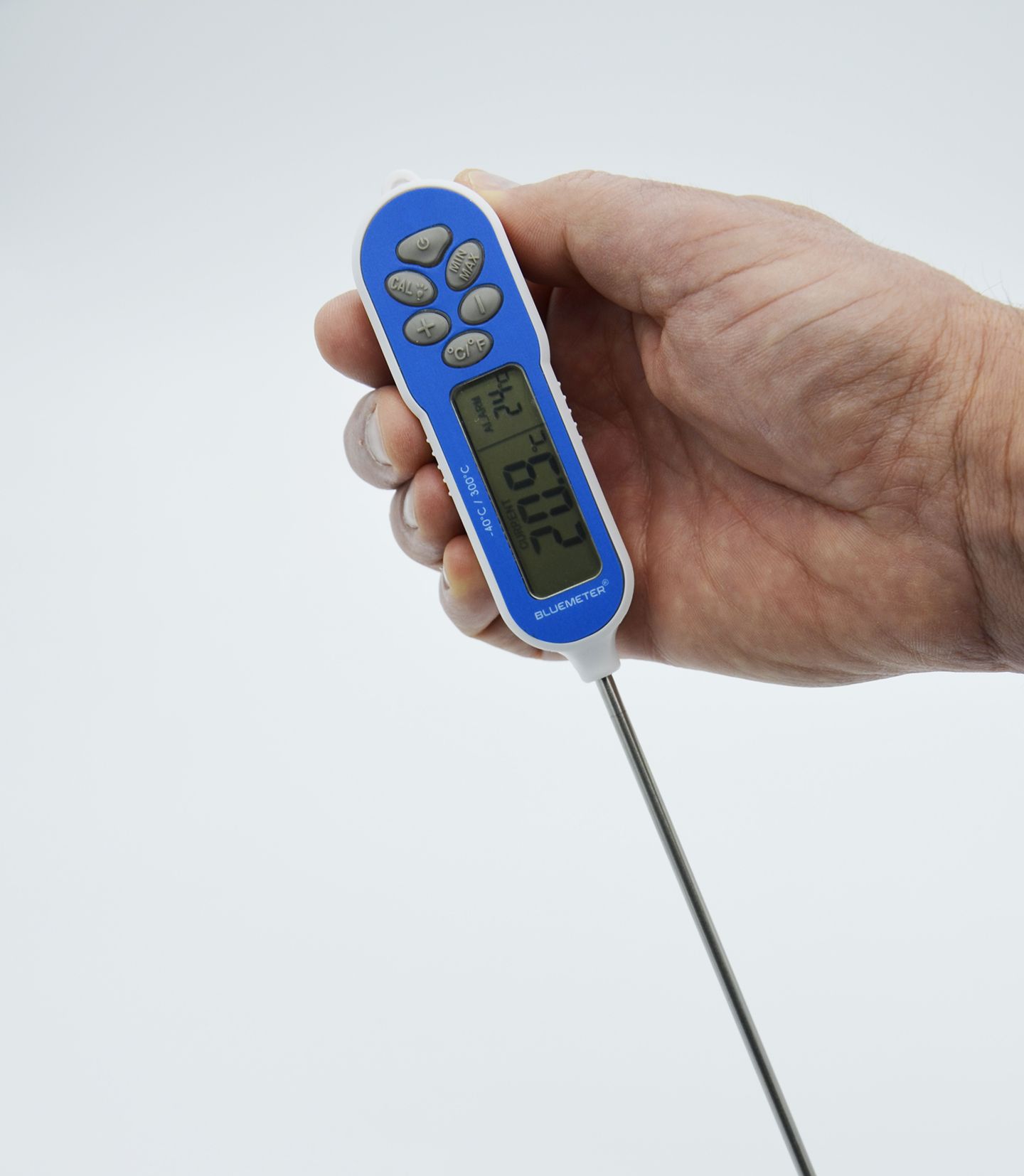 Thermomètre d'eau chaude image stock. Image du argent - 23843239