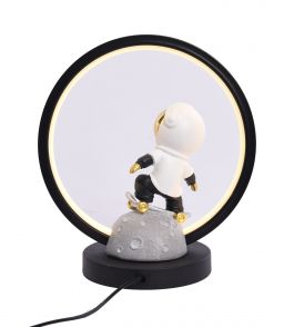 LAMPE CERCLE ASTRONAUTE OR